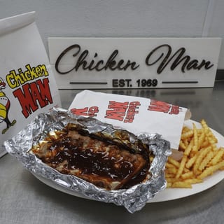 10-12 Pcs. BBQ Pork Ribs & Fries